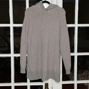 NWOT Zenana hooded popcorn sweater